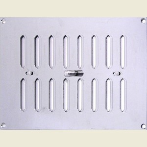 225mm x 150mm Ventilator Grill Polished Stainless Steel