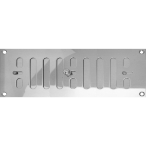 225mm x 75mm Ventilator Grill Polished Stainless Steel
