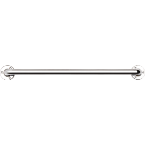 24 Inch Grab Rail Polished Chrome