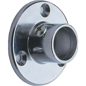 25mm Heavy Duty Tube End Socket Polished Chrome