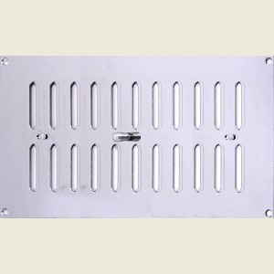 305mm x 150mm Ventilator Grill Polished Stainless Steel