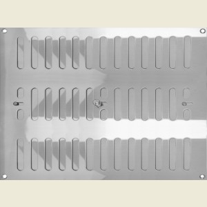 305mm x 225mm Ventilator Grill Polished Stainless Steel