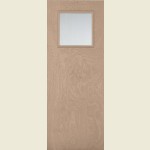 27 x 78 Inch 686 x 1981 x 44mm Plywood G0 Glazed Fire Door