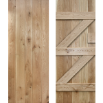 24 x 78 Ledged Braced  Solid Oak Cottage Door