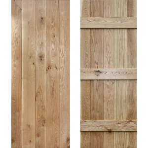 24 x 78 Ledged Solid Oak Cottage Door