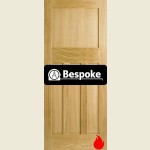 Bespoke DX 30s Shaker Oak Fire Door