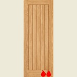 30 x 78 Prefinished Belize Oak FD60 Fire Door