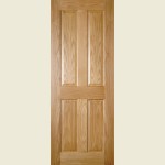 24 x 78 Bury Prefinished 4 Panel Oak Door