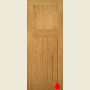 32 x 80 Cambridge Oak 1930s FD30 Fire Door