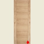 27 x 78 Carini Oak FD30 Fire Door