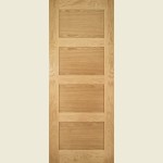 21 x 78 Coventry 4 Panel Oak Door