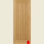 24 x 78 Ely Prefinished Oak Fire Door 610 x 1981 x 44mm