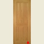 24 x 78 Inch Eton Pattern 44 Oak Fire Door 610 x 1981 mm