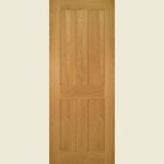24 x 78 Inch Eton Pattern 44 Internal Oak Door 610 x 1981 mm