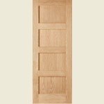 24 x 78 4-Panel Oak Shaker Door