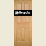 Bespoke Kingston Oak Flat 4-Panel Door