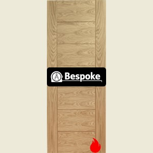 Bespoke Palermo Prefinished Premium Oak Door FD30 Fire Door