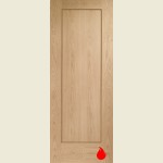 27 x 78 Pattern 10 Shaker Oak Fire Door