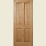 24 x 78 Regency 4-Panel Pre Finished Oak Door