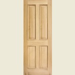 24 x 78 Regency 4-Panel Bolection Raised Beadings Oak Door