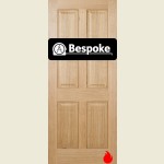 Bespoke Regency 4-Panel Oak Fire Door