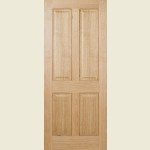 24 x 78 Regency 4-Panel Oak Door