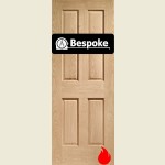 Bespoke Classic Victorian 4-Panel Oak Fire Door