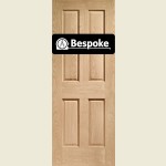 Bespoke Classic Victorian 4-Panel Oak Door