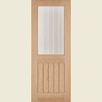 24 x 78 Belize Oak Door Glazed