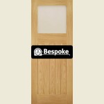 Bespoke Cambridge Oak Obscure Glazed Door