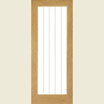 24 x 78 Ely Prefinished Oak Pattern 10 Glazed Door 610 x 1981 x 35mm