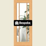 Bespoke Prefinished Lincoln Oak Door Clear Glass