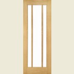 24 x 78 Norwich Oak Bevelled Glass Door 686 x 1981 x 35mm