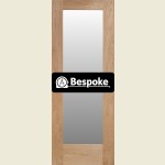 Bespoke Pattern 10 Oak Clear Glass Door