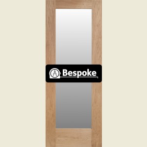 Bespoke Pattern 10 Oak Clear Glass Door