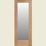 12 x 78 Pattern 10 Clear Glazed Interior Oak Door