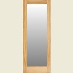 21 x 78 Pattern 10 One Panel Oak Clear Glazed Door 533 x 1981