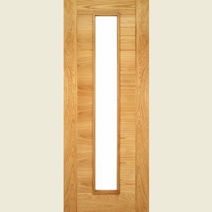 32 x 80 Seville Oak Glazed Door 813 x 2032 x 35 mm