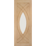 Launceston Treviso Oak Door with Clear Glass
