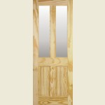 27 x 78 Clear Pine Richmond Door Clear Glazed