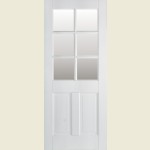 27 x 78 Primed 6-Light Glazed Canterbury Door