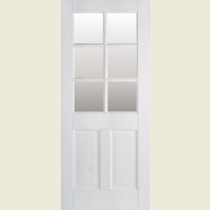 33 x 78 Primed 6-Light Glazed Canterbury Door