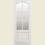 27 x 78 Kent 6-Light Clear Glazed Door White