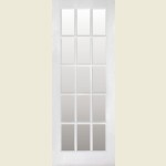 27 x 78 White SA 15 Light Clear Glazed Door