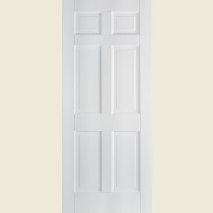30 x 78 Regency 6-Panel White Primed Door