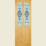 Spalding Clear Pine Brittany Arctic Rose Glazed Doors