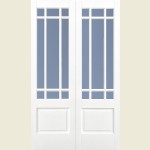 Runcorn Downham Nine Light Glazed Double Doors