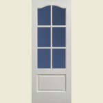 Isles of Scilly Kent Six Light Clear Glazed Doors White