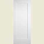24 x 78 White Primed Pattern Ten Shaker Door