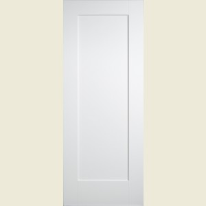 33 x 78 White Primed Pattern Ten Shaker Door